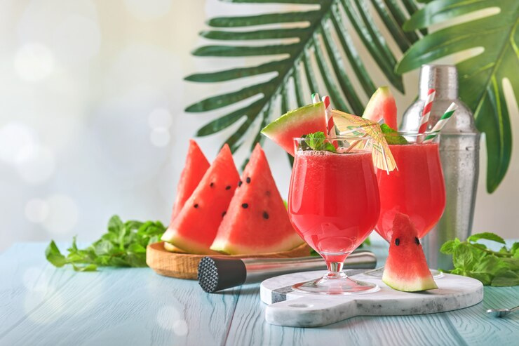 summer fruits smoothie