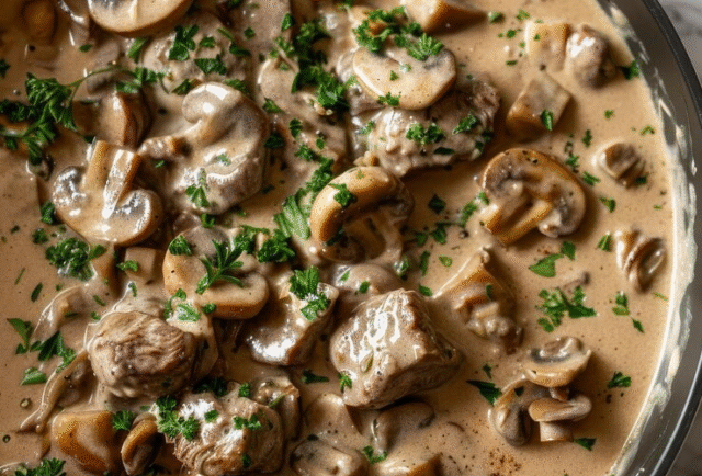 How To Make Russian Beef Stroganoff Creamy Mushroom Sauce