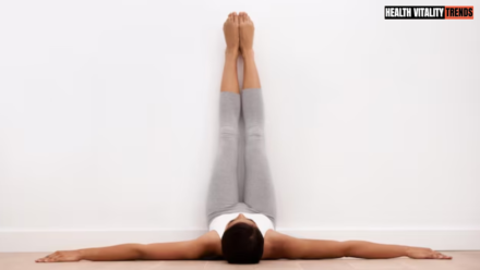 The Wall Yoga Pose That Helps Relieve Tight Hamstrings